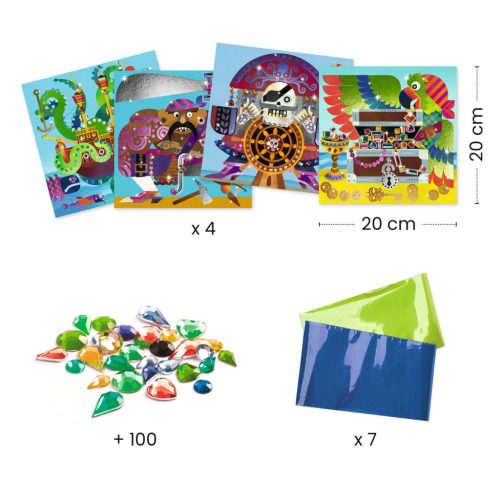 Djeco Fémfóliás színezés - Kalóztámadás - Up and at 'em!