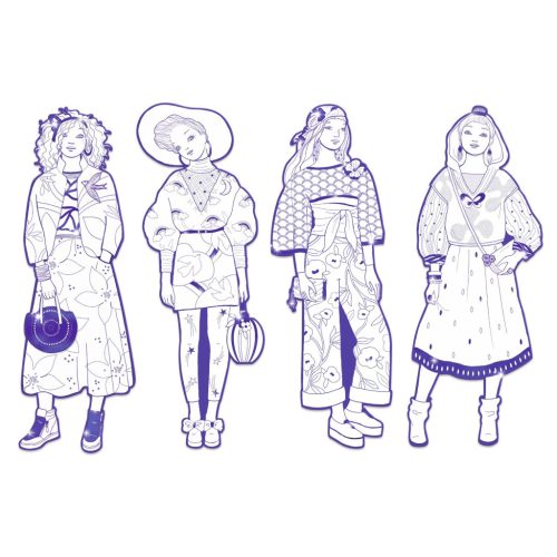 Djeco Színezés - Zaho Divat - Zaho and friends