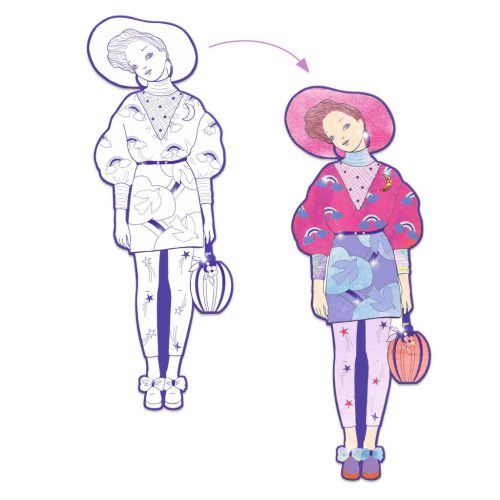 Djeco Színezés - Zaho Divat - Zaho and friends