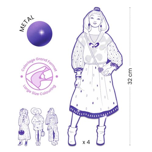 Djeco Színezés - Zaho Divat - Zaho and friends