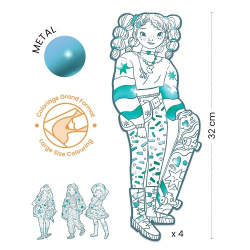 Djeco Színezés - Angéla Divat - Angèle and friends