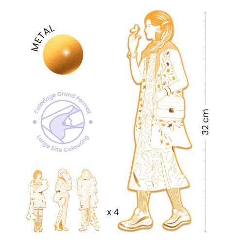 Djeco Színezés - Cindy Divat - Scout and friends