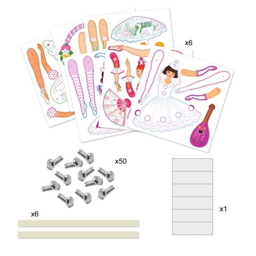 Djeco Kapcsos képkészítés - Tüllszoknya - Tutus