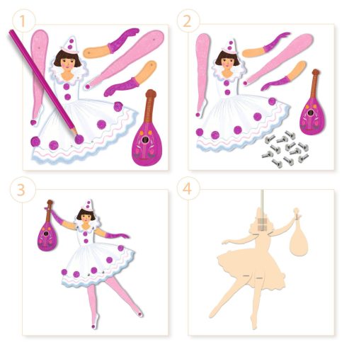 Djeco Kapcsos képkészítés - Tüllszoknya - Tutus