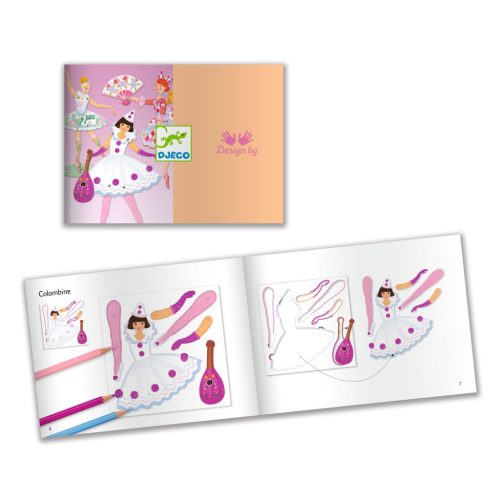 Djeco Kapcsos képkészítés - Tüllszoknya - Tutus