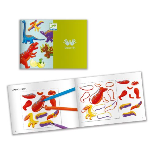 Djeco Kapcsos képkészítés - Dinszauruszok - Dinos