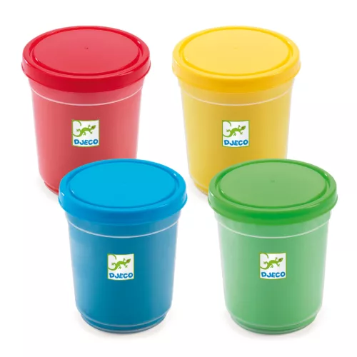 Djeco Gyurma - 4 szín pillegyurma - 4 tubs of play dough