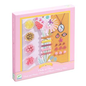   Djeco Ékszerkészító készlet - Gyöngyök és virágok - Pearls and flowers