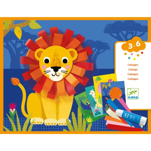Djeco Kollázs műhely - Ragasztgatós képkészítés - With small loops