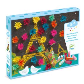   Djeco Pompom-kép készítés - Kirobbanó pompom meglepetés - An explosion of pompons