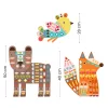 Djeco Kollázs műhely - Mackó, róka, madárka - 3 giant animals