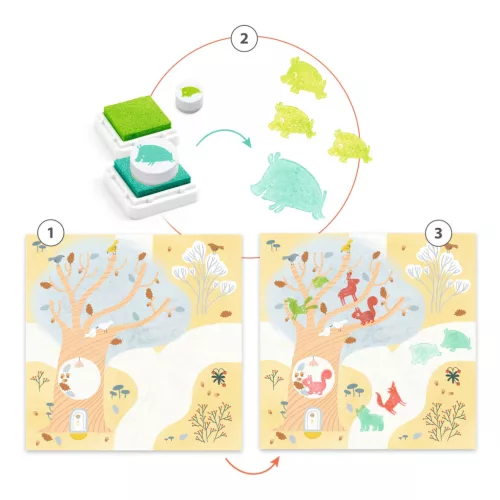 Djeco Kreatív nyomdakészlet - Erről-arról - Out and about