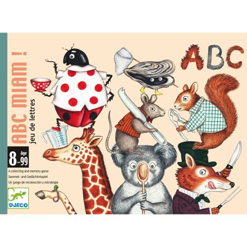 Djeco Kártyajáték - Betűfaló - ABC Miam