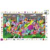 Djeco megfigyeltető puzzle - Őrült város - Crazy Town - 200 pcs - FSC MIX