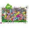 Djeco megfigyeltető puzzle - Őrült város - Crazy Town - 200 pcs - FSC MIX