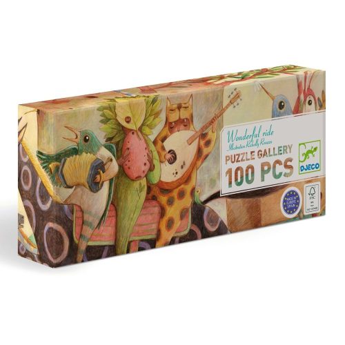 Djeco óriás puzzle - Csodálatos utazás - Wonderful ride - 100 pcs - FSC MIX