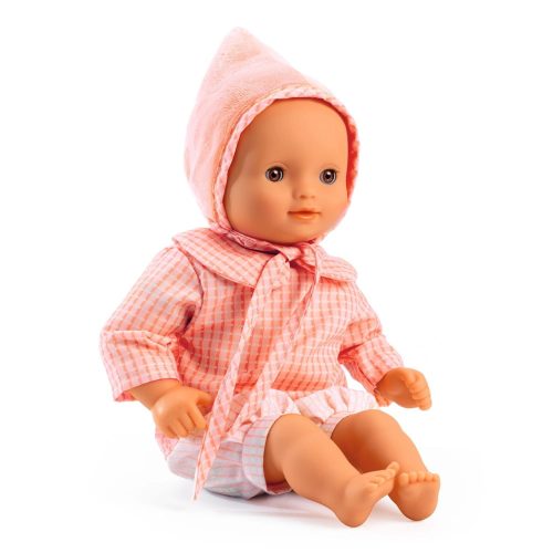 Djeco Játékbaba - Róza, barna szemű, 32 cm