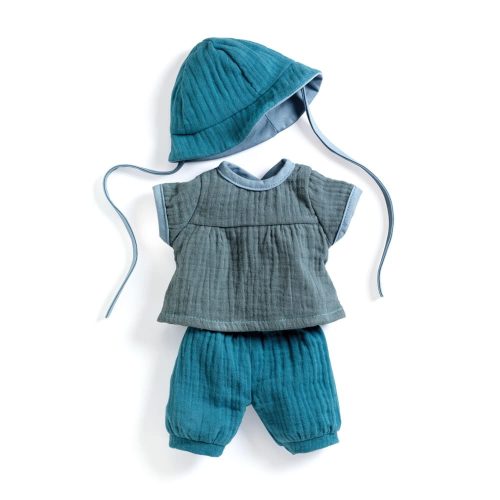 Djeco Játékbaba ruha- Nyár, tengerzöld, kék