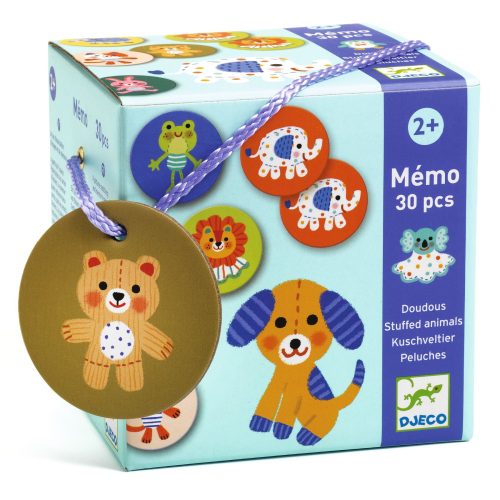 Djeco memória játék - Kedvencek - Memo Stuffed animals - FSC MIX