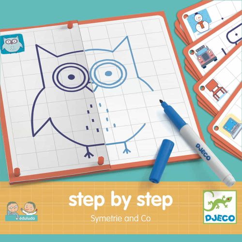 Djeco Rajzolás lépésről lépésre - Tükörkép rajz - Step by step symetrie and Co