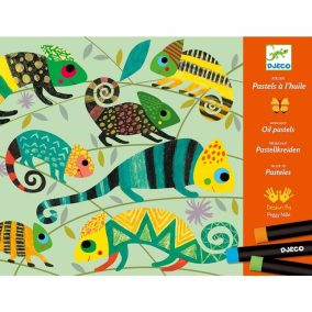   Djeco Művészeti műhely, olajpasztell - Színes dzsungel - Coloured jungle