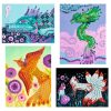 Djeco Mozaikkép készítés - Mítikus lények - Mythical Creatures