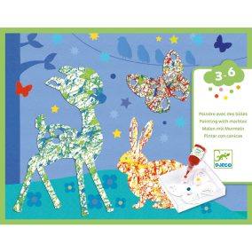   Djeco Festés üveggolyókkal - Erdőben - Painting with marbles