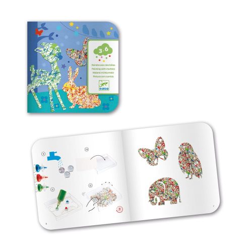 Djeco Festés üveggolyókkal - Erdőben - Painting with marbles