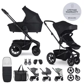   EASYWALKER Kombinált babakocsi Harvey⁵ Midnight Black XXL AIR