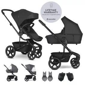   EASYWALKER Set XL kombinált babakocsi Harvey NXT kiegészítőkkel Eclipse Black