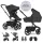 EASYWALKER Set XL kombinált babakocsi Harvey NXT kiegészítőkkel Eclipse Black