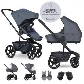   EASYWALKER XL szett kombinált Harvey NXT babakocsi kiegészítőkkel Mély Kék