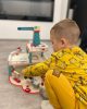 Egmont Toys fa játék garázs daruval