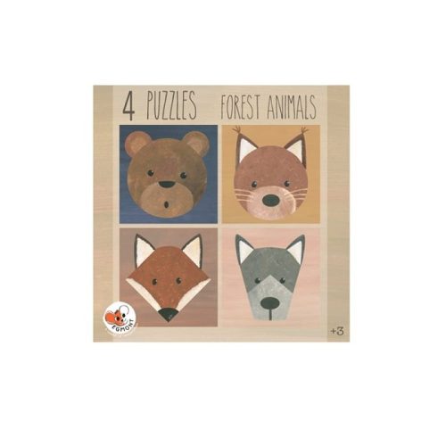 Egmont Toys puzzle játék – 4db erdő állatai puzzle