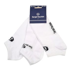   Sergio Tacchini pamut titokzokni - 3 pár/csomag - fehér - 39-42