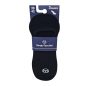   Sergio Tacchini footies légáteresztő pamut titokzokni - 3 pár/csomag - fekete - 39-42