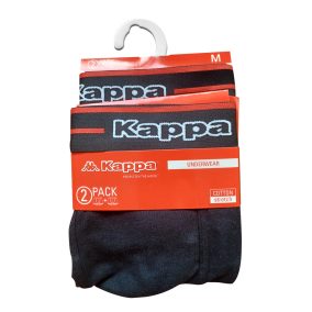   Kappa férfi pamut boxeralsó - 2 db/csomag - fekete fekete felirattal - XL