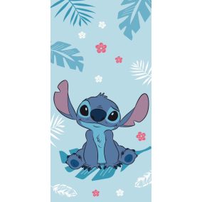   Disney Stitch Blue 100% pamut strandtörölköző - 70x140 cm