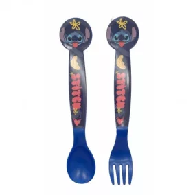   Stitch Műanyag evőeszköz készlet (kanál és villa) BPA mentes