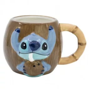 3D Kerámia Bögre - Stitch kókuszdió