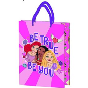   Ajándéktasak 25x18,5x8cm, laminált műanyag felülettel - Disney Princess