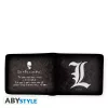 Death Note mintás pénztárca L symbol Vinyl