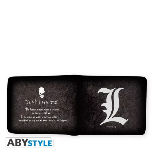 Death Note mintás pénztárca L symbol Vinyl