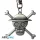 One Piece 3D kulcstartó Skull Luffy
