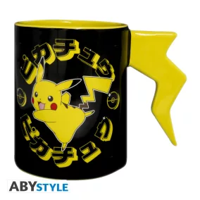Pokemon 3D fogantyús bögre Pikachu villám