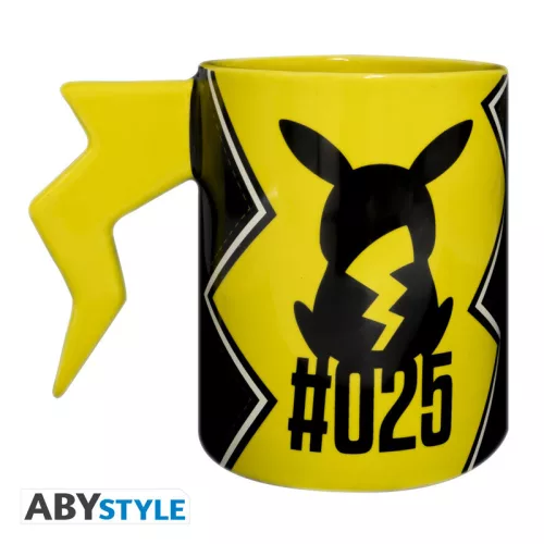 Pokemon 3D fogantyús bögre Pikachu villám