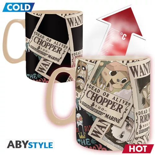 One Piece hőre változó bögre 460 ml Wanted