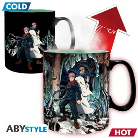 JUJUTSU KAISEN hőre változó bögre 460ml- Itadori&Sukuna