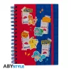 Pokemon Jegyzetfüzet A5 Spirál Pikachu, Bulbasaur, Squirtle, Charmander