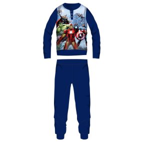   Bosszúállók polár pizsama - téli vastag gyerek pizsama - sötétkék - 128